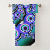 Colorful Fractal Pearls Spiral Bad Handdoek (Insitu)