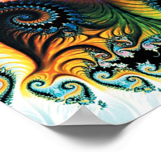 Colorful Fractal Poster (Hoek)