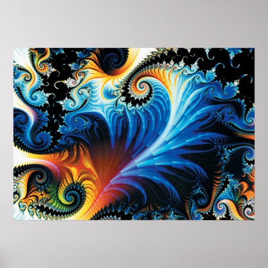 Colorful Fractal Poster (Voorkant)