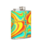 Colorful fractal psychedelic custom heupfles (Rechts)