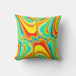 Colorful fractal psychedelic custom kussen