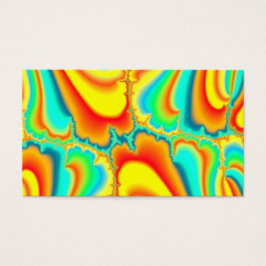 Colorful fractal psychedelic custom visitekaartjes