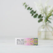 Colorful fractal Skinny Visitekaartje (Staand voorkant)