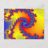 Colorful Fractal Spirals: Briefkaart (Voorkant)