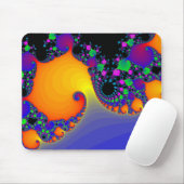 Colorful Fractal Spirals: Muismat (Met muis)
