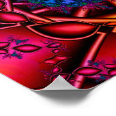 Colorful Fractal Spirals Poster (Hoek)