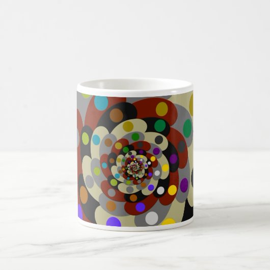 Colorful Fractal Style Koffiemok (Center)