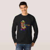 Colorful France Basset Hound Bloodhound T-shirt (Voorkant volledig)