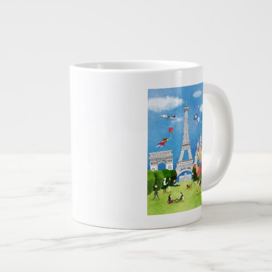 Colorful France Grote Koffiekop (Voorkant rechts)