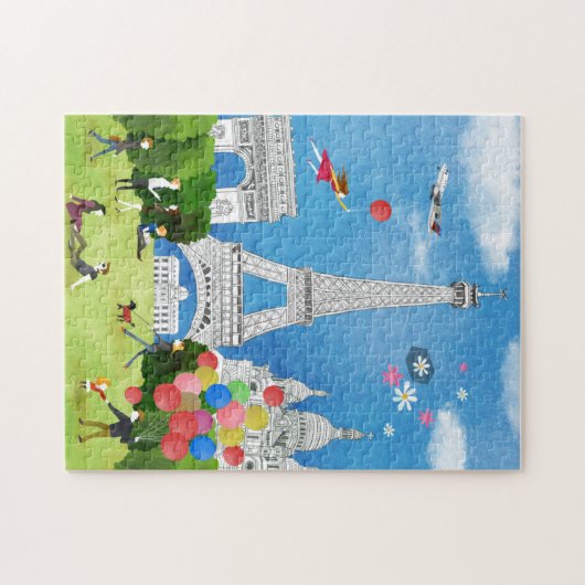 Colorful France Legpuzzel (Horizontaal)