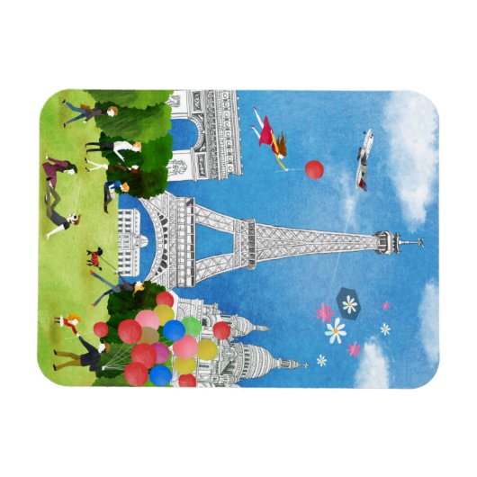 Colorful France Magneet (Horizontaal)