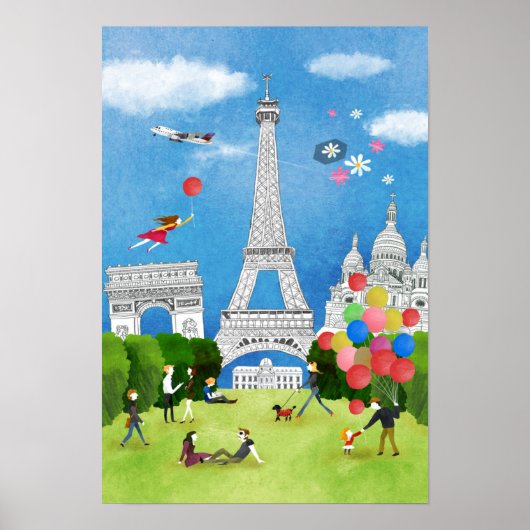 Colorful France Poster (Voorkant)