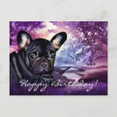 Colorful French Bulldog Birthday Briefkaart (Voorkant)