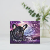Colorful French Bulldog Birthday Briefkaart (Staand voorkant)