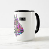 Colorful French bulldog Mok (Voorkant rechts)