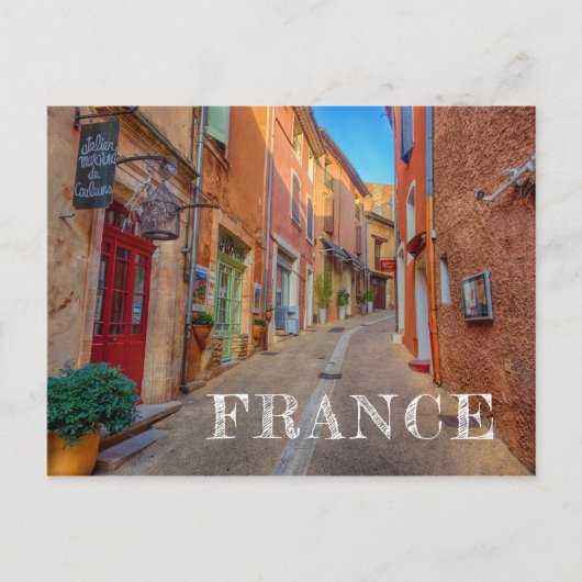 Colorful French Hillside Town Briefkaart (Voorkant)