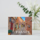 Colorful French Hillside Town Briefkaart (Staand voorkant)