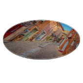 Colorful French Hillside Town Snijplank (Hoek)