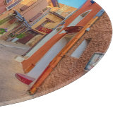 Colorful French Hillside Town Snijplank (Hoek)