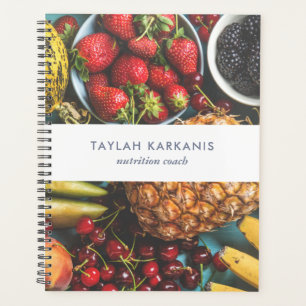 Colorful Fresh Fruit Business, op maat gesneden Planner