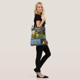 Colorful Frogs - Aangepaste naam Tote Bag