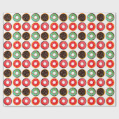 Colorful Frosted Donuts Cadeaupapier (Vlak)
