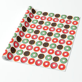 Colorful Frosted Donuts Cadeaupapier