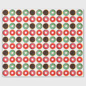 Colorful Frosted Donuts Cadeaupapier (Vlak)