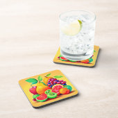 Colorful Fruit Medley Bier Onderzetter (Rechterzijde)