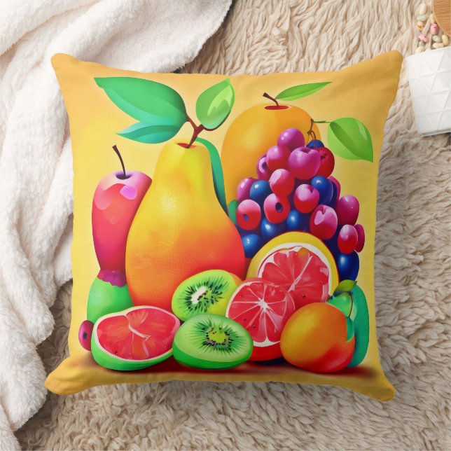 Colorful Fruit Medley Kussen (Deken)