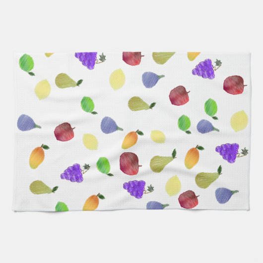 Colorful Fruit Medley Theedoek (Horizontaal)