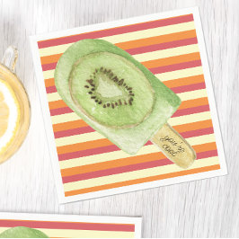 Colorful Fruit Popsicle Cool Summer  Servet