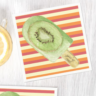 Colorful Fruit Popsicle Cool Summer  Servet