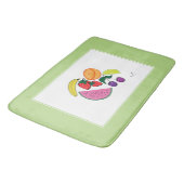 Colorful Fruit Summer Pattern, Cool Badmat (Gekanteld)