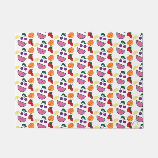 Colorful Fruit Summer Pattern, Cool Deurmat (Voorkant)