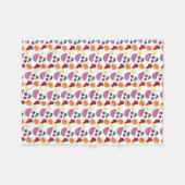 Colorful Fruit Summer Pattern, Cool Fleece Deken (Voorkant (Horizontaal))