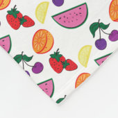 Colorful Fruit Summer Pattern, Cool Fleece Deken (Hoek)
