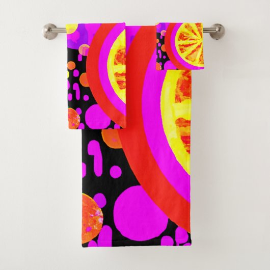 Colorful Fruits Patroon Bad Handdoek (Insitu)