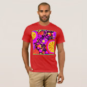 Colorful Fruits Patroon T-shirt (Voorkant volledig)