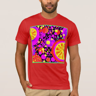 Colorful Fruits Patroon T-shirt