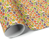Colorful fruits patterned cadeaupapier (Rol Hoek)