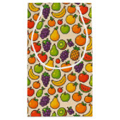 Colorful fruits patterned klein cadeauzakje (Achterkant)