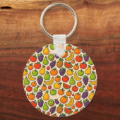 Colorful fruits patterned sleutelhanger (Voorkant)