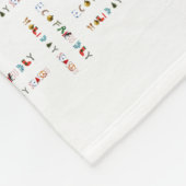 Colorful Fun EcoFriendly Holiday Season Blanket Fleece Deken (Hoek)