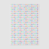 Colorful Fun FA LA Holiday Season Tekst Tissuepapier (Voorkant)