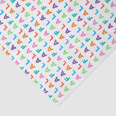 Colorful Fun FA LA Holiday Season Tekst Tissuepapier (Detail)