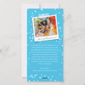 Colorful Fun Festive kerstverlichting Glow Foto Feestdagenkaart (Achterkant)