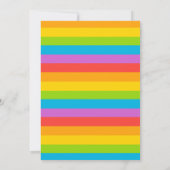 Colorful Fun First Birthday Rainbow Gepersonalisee Kaart (Achterkant)