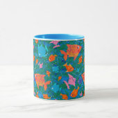 Colorful Fun Fish in de Zee Ringer Mok (Midden)
