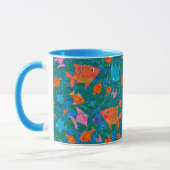 Colorful Fun Fish in de Zee Ringer Mok (Links)